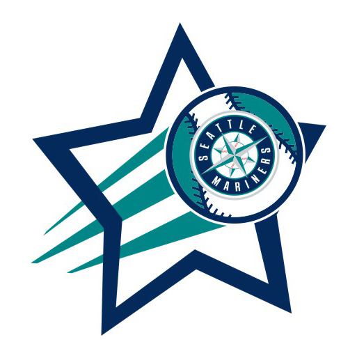 Seattle Mariners Baseball Goal Star logo iron on paper